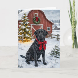 Cartão De Festividades Férias no Labrador