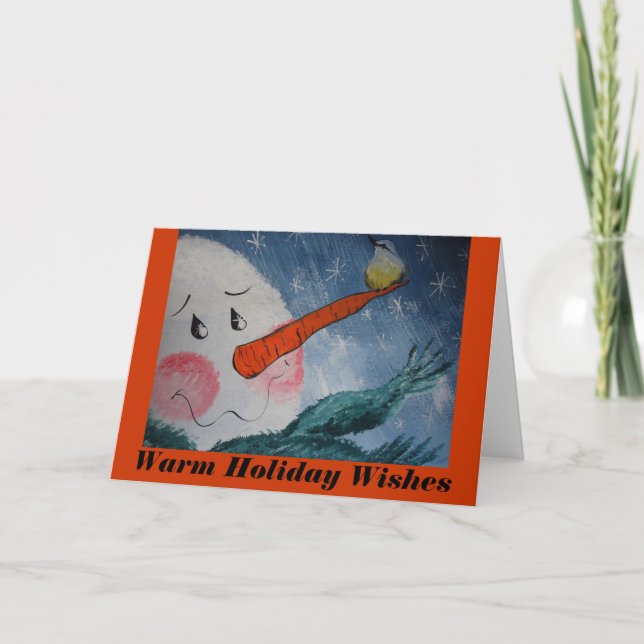 Cartão De Festividades Férias Quentes (Frente)