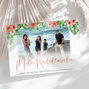 Cartão De Festividades Férias Tropicais Havaianas Mele Kalikimaka