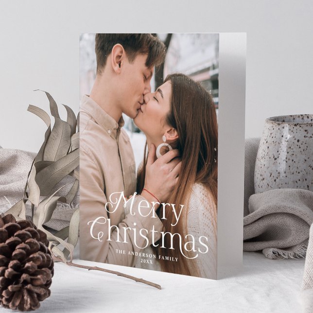 Cartão De Festividades Feseselegance Feliz Foto de Natal (Criador carregado)