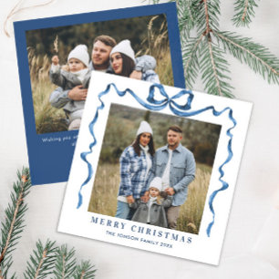 Cartão De Festividades FesNatal Dusty Arco Azul Fita 2 Foto