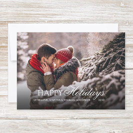 Cartão De Festividades Festa Branco Escrito Felicidades Gradiente de Féri