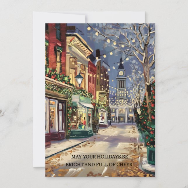 Cartão De Festividades Festa Brilhante - Natal (Frente)