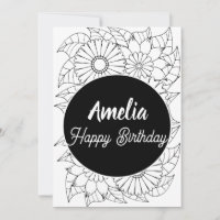 Festa de Aniversário Fofa Adulto Desenho Floral