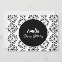 Festa de Aniversário Mandala Preto Branco Colorir