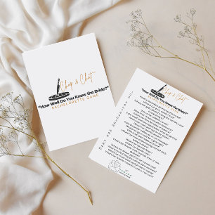 Cartão De Festividades Festa de despedida de solteira Chop and Chat 