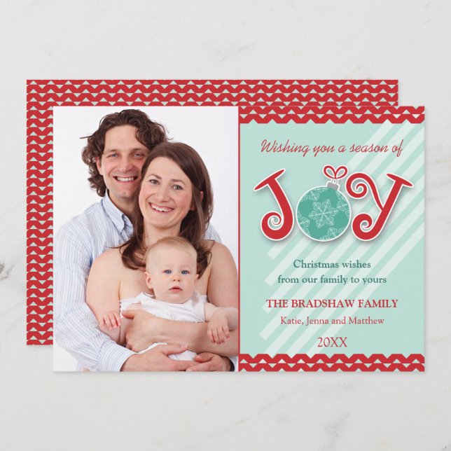 Cartão De Festividades Festa de Natal (Frente/Verso)