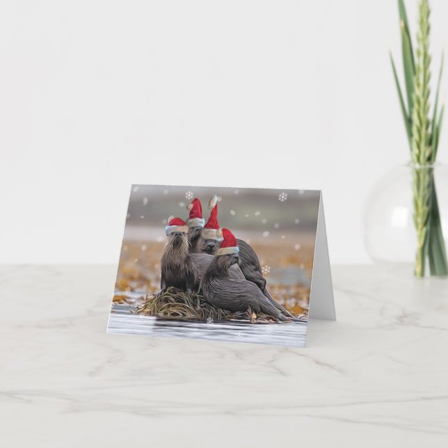 Cartão De Festividades Festa de Natal (Frente)