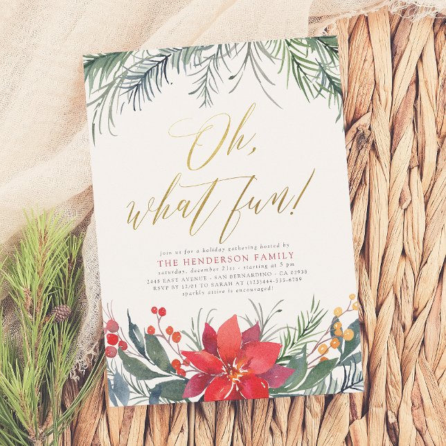 Cartão De Festividades Festa de Natal da Greenerescência de inverno (Criador carregado)