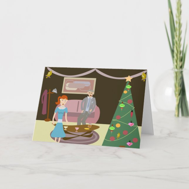 Cartão De Festividades Festa de Natal Fechada (Frente)