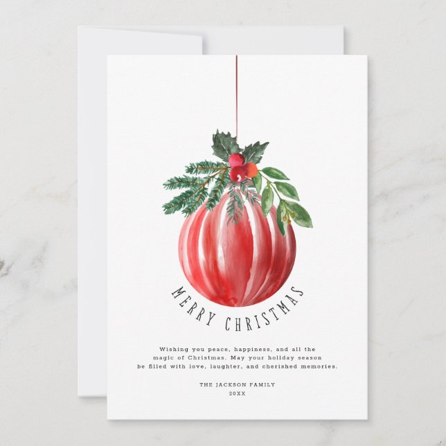 Cartão De Festividades Festa de Natal Feliz Não Foto de Natal (Frente)