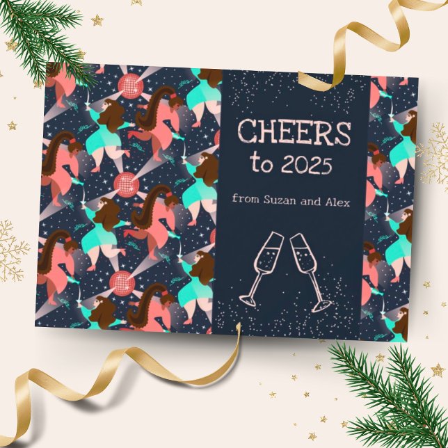 Cartão De Festividades Festa de vamos! Ano Novo (Criador carregado)