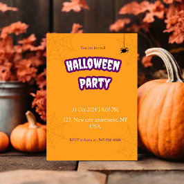 Cartão De Festividades festa do halloween, convite,