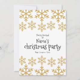 Cartão De Festividades Festa Dourada de Natal