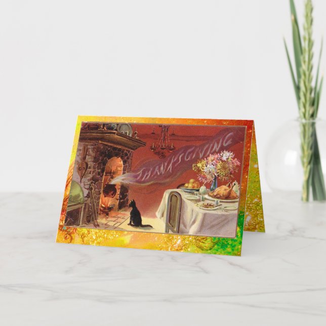 Cartão De Festividades Festa Jante de Ação de Graças (Frente)
