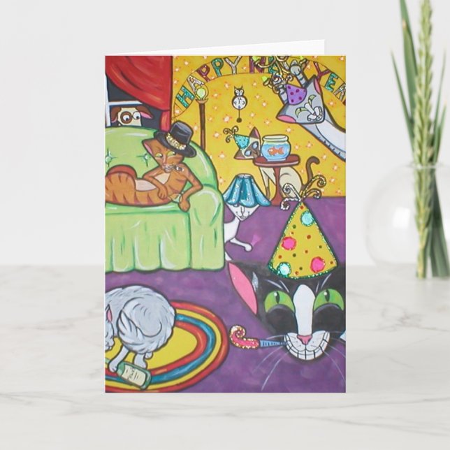 Cartão De Festividades Festa Ligada! (Frente)