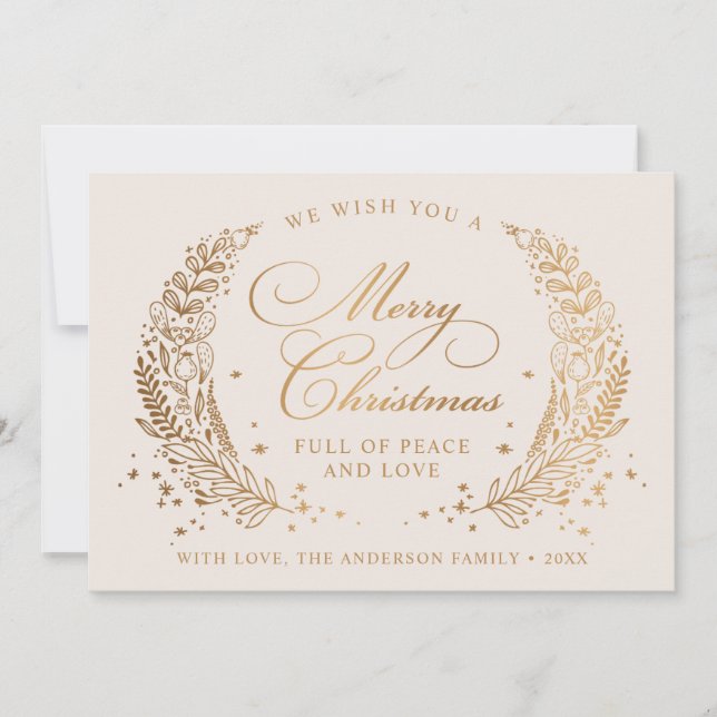 Cartão De Festividades Festivas Famílias Feliz Desejos de Natal (Frente)