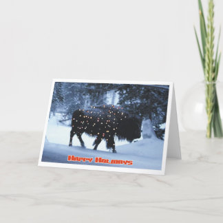 Cartão De Festividades Festive Buffalo