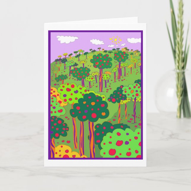 Cartão De Festividades Festive Orchard Card (Frente)