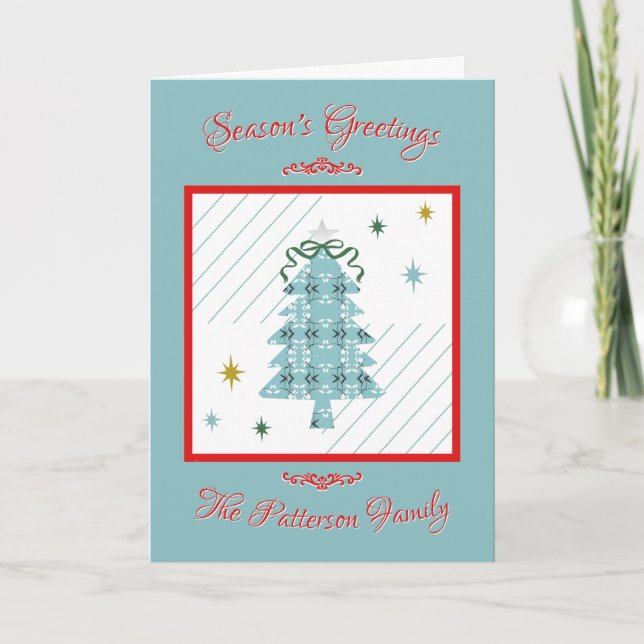 Cartão De Festividades Festive Royal Botanical Special Edition Red Folded (Frente)