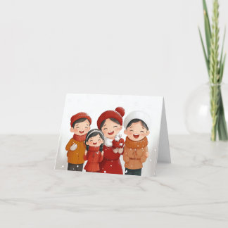 Cartão De Festividades Festividades congeladas