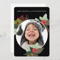 Festivo Festa de Natal Círculo Botânico Foto de Na