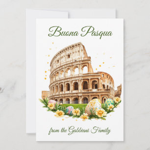 Cartão De Festividades Festivo italiano   Felz pascoa   Buona Pasqua  