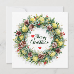 Cartão De Festividades Festivo Tênis Wreath para o Natal