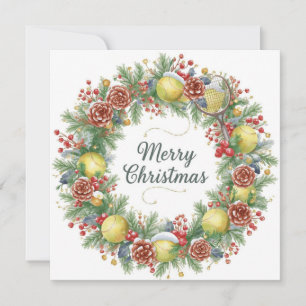 Cartão De Festividades Festivo Tênis Wreath para o Natal