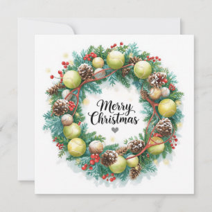 Cartão De Festividades Festivo Tênis Wreath para o Natal