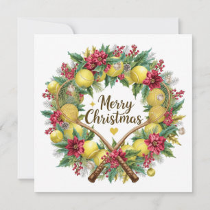 Cartão De Festividades Festivo Tênis Wreath para o Natal