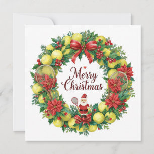 Cartão De Festividades Festivo Tênis Wreath para o Natal