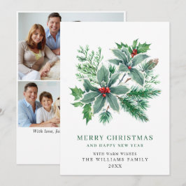 Cartão De Festividades Festivo Visgo Vermelho 3 FOTO Saudação de Natal