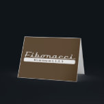 Cartão De Festividades fibonacci... It's as easy as 1, 1, 2, 3<br><div class="desc">fibonacci...  It's as easy as 1,  1,  2,  3</div>