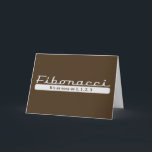Cartão De Festividades fibonacci... It's as easy as 1, 1, 2, 3<br><div class="desc">fibonacci...  It's as easy as 1,  1,  2,  3</div>