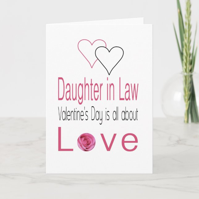 Cartão De Festividades Filha de Rosas Felizes dias de os namorados (Frente)