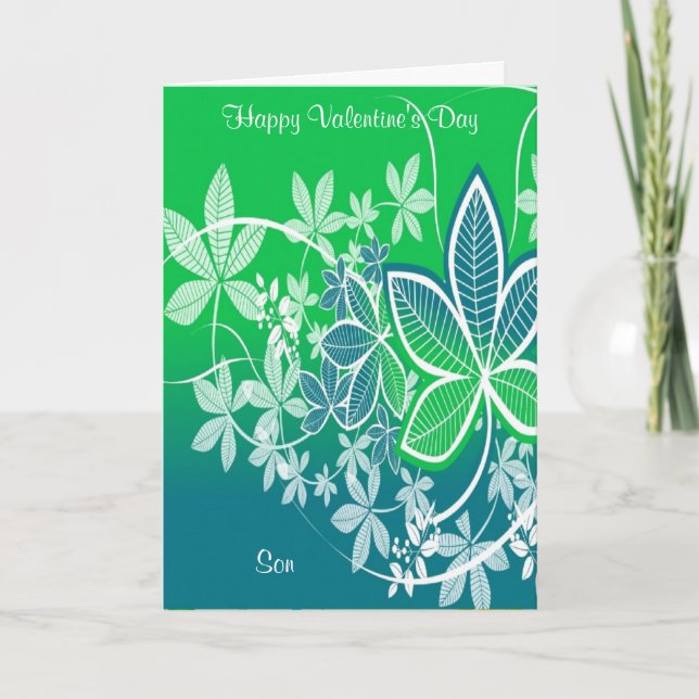 Cartão De Festividades filho feliz dia de os namorados (Frente)