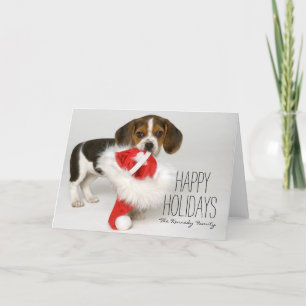 Cartão De Festividades Filhote de cachorro do lebreiro