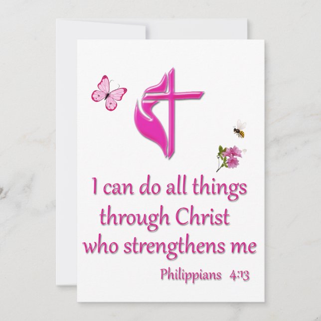 Cartão De Festividades Filipenses 4:16  (Frente)