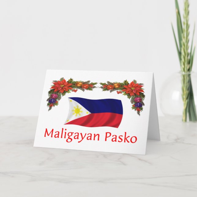 Cartão De Festividades Filipino Christmas (Frente)