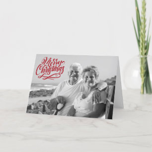 Cartão De Festividades Filtro de Foto Preto e Branco Sobreposição de Na