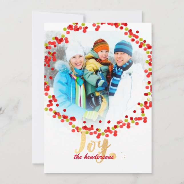 Cartão De Festividades Fina/cartões de natal (Frente)