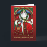 Cartão De Festividades Finnish Christmas Card - Santa Claus -Hyvää joulua<br><div class="desc">Finnish Christmas Card - Santa Claus -Hyvää joulua</div>