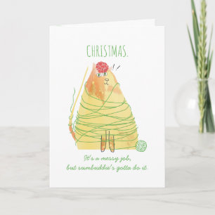 Cartão De Festividades Fios enrolados, de malha Natal