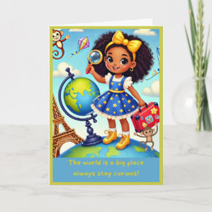 Cartão De Festividades Fique curioso com a placa de confirmação