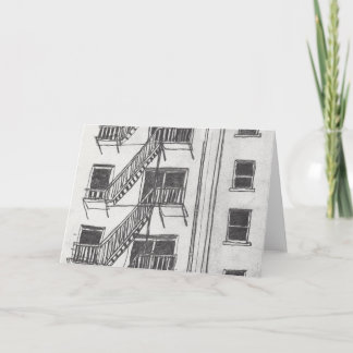 Cartão De Festividades Fire Escape