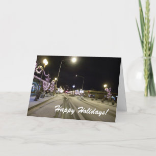 Cartão De Festividades First snow Christmas card