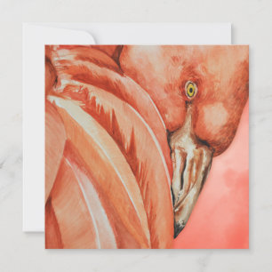 Cartão De Festividades Flamingo