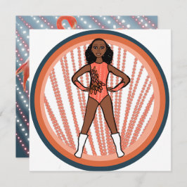 Cartão De Festividades Flamingo Dancer A