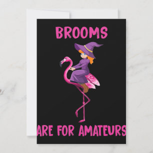 Cartão De Festividades Flamingo Fantasia de Halloween Flamingoween